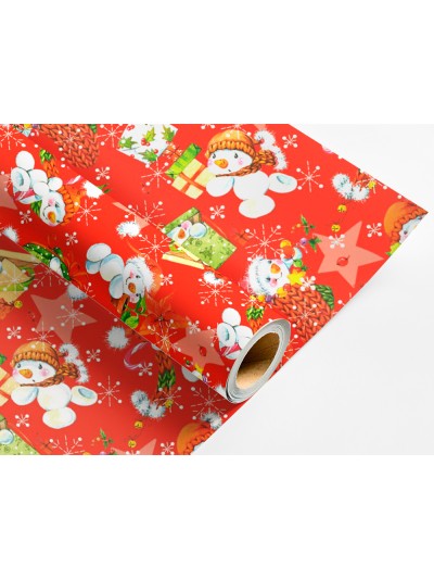 Papel de regalo liderpapel navidad rollo ancho 70 cm longitud 2 mt gramaje 60 gr diseños surtidos b-2024
