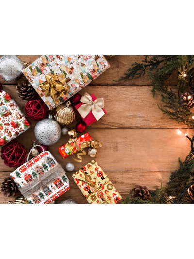 Papel de regalo liderpapel navidad rollo ancho 70 cm longitud 2 mt gramaje 60 gr diseños surtidos b-2024