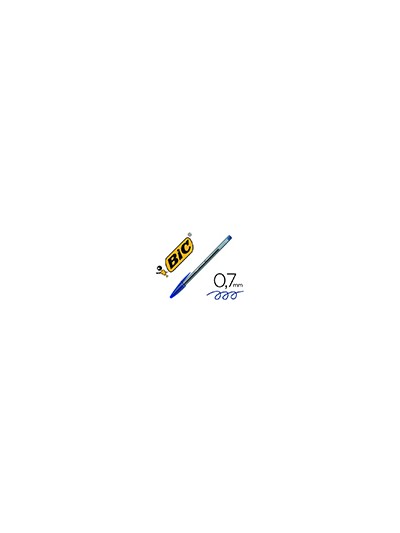 Boligrafo bic cristal ultrafine punta forma aguja 0,7 mm azul