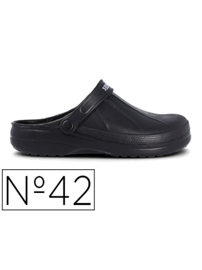 Zueco paredes leo negro talla 42