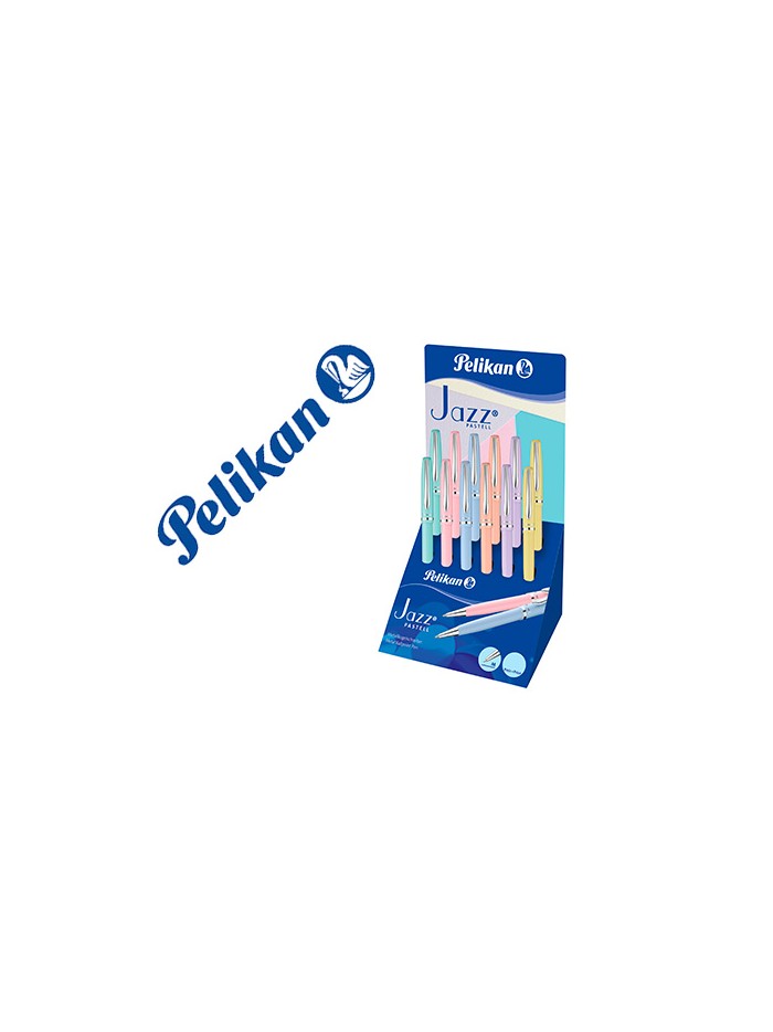 Boligrafo pelikan jazz pastel expositor de 12 unidades colores surtidos Boligrafo pelikan jazz pastel expositor de 12 unidades colores surtidos