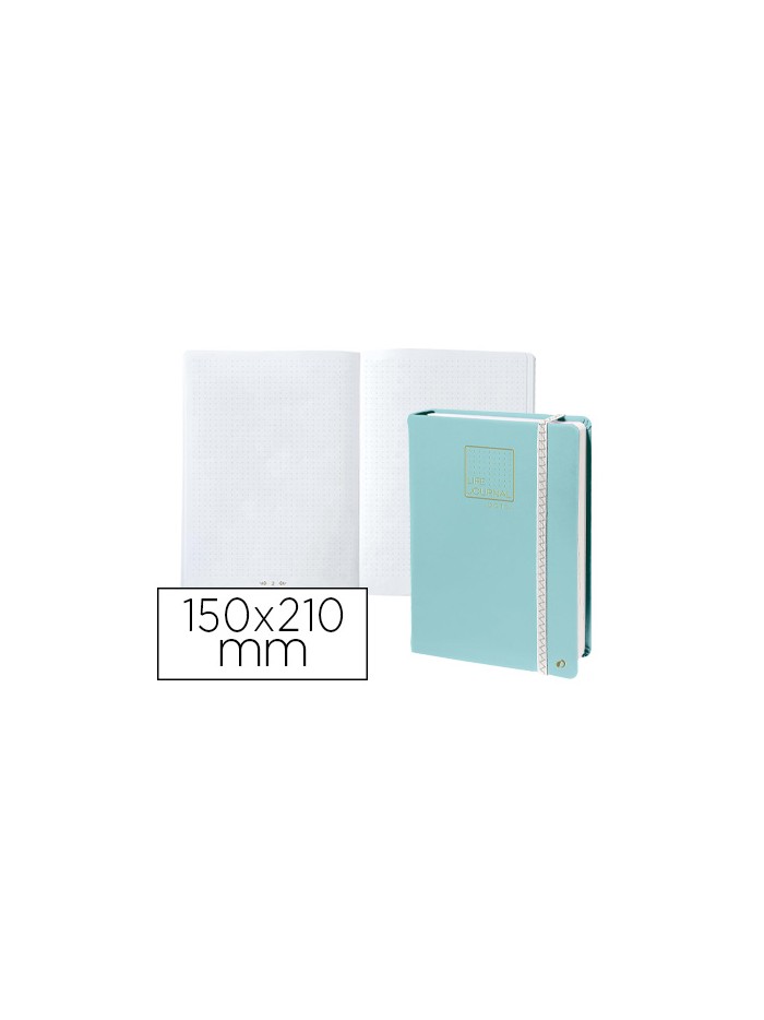 Libreta quo vadis life journal infinite dots puntos 15x21 cm 224 hojas tapa similpiel verde Libreta quo vadis life journal infinite dots puntos 15x21 cm 224 hojas tapa similpiel verde
