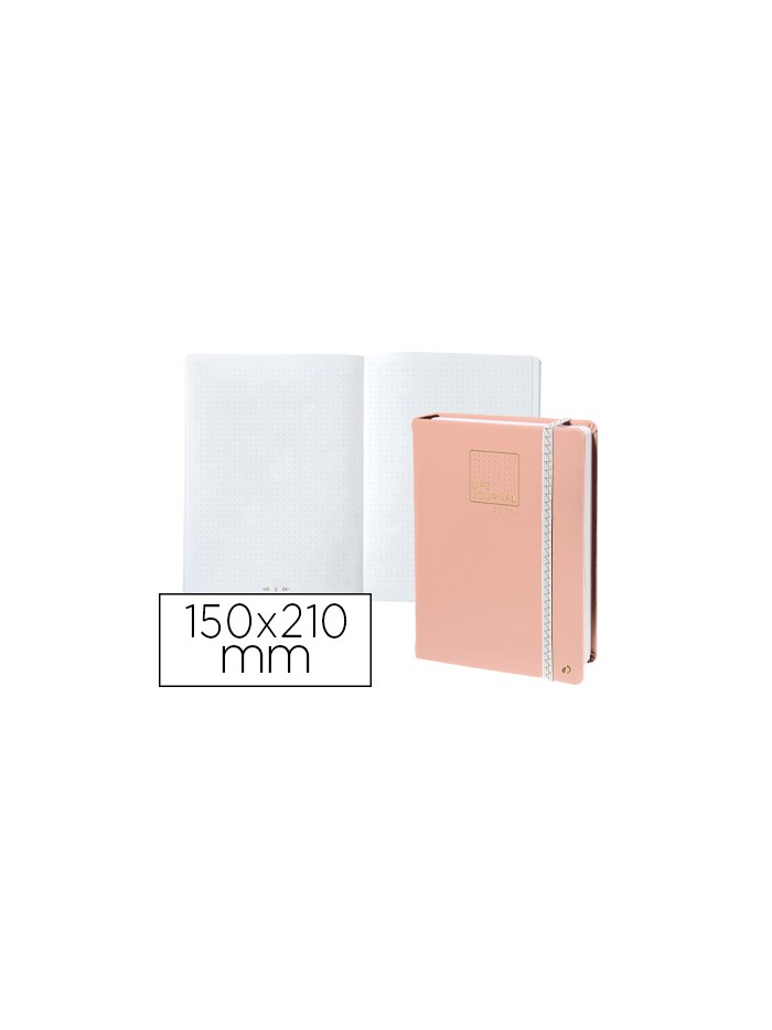 Libreta quo vadis life journal infinite dots puntos 15x21 cm 224 hojas tapa similpiel rosa Libreta quo vadis life journal infinite dots puntos 15x21 cm 224 hojas tapa similpiel rosa
