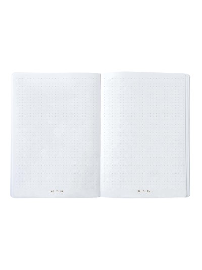 Libreta quo vadis life journal infinite dots puntos 15x21 cm 224 hojas tapa similpiel rosa