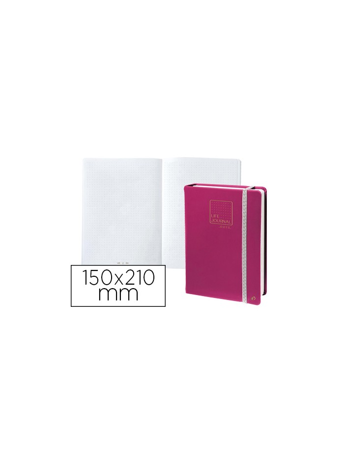 Libreta quo vadis life journal infinite dots puntos 15x21 cm 224 hojas tapa similpiel ciruela Libreta quo vadis life journal infinite dots puntos 15x21 cm 224 hojas tapa similpiel ciruela