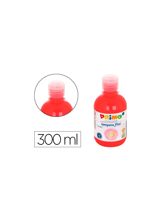 Tempera liquida primo escolar 300 ml rojo fluorescente Tempera liquida primo escolar 300 ml rojo fluorescente