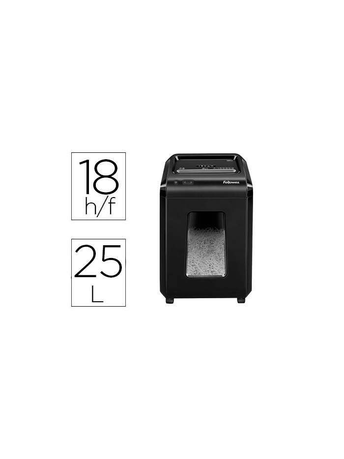 Destructora de documentos fellowes 92cs capacidad 18 hojas seguridad p4 papelera 25 l destruye grapas clips cd Destructora de documentos fellowes 92cs capacidad 18 hojas seguridad p4 papelera 25 l destruye grapas clips cd