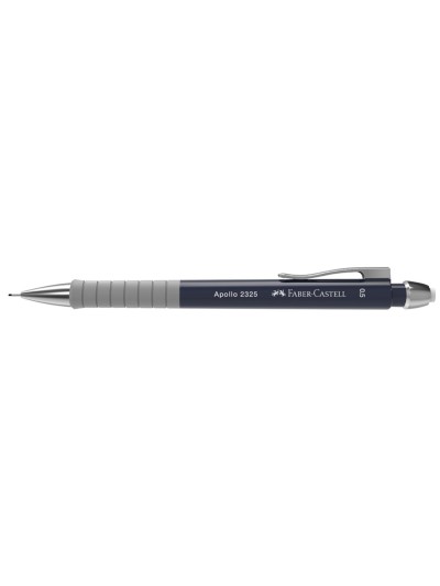 Portaminas faber castell 0,5 mm apollo retractil color azul oscuro