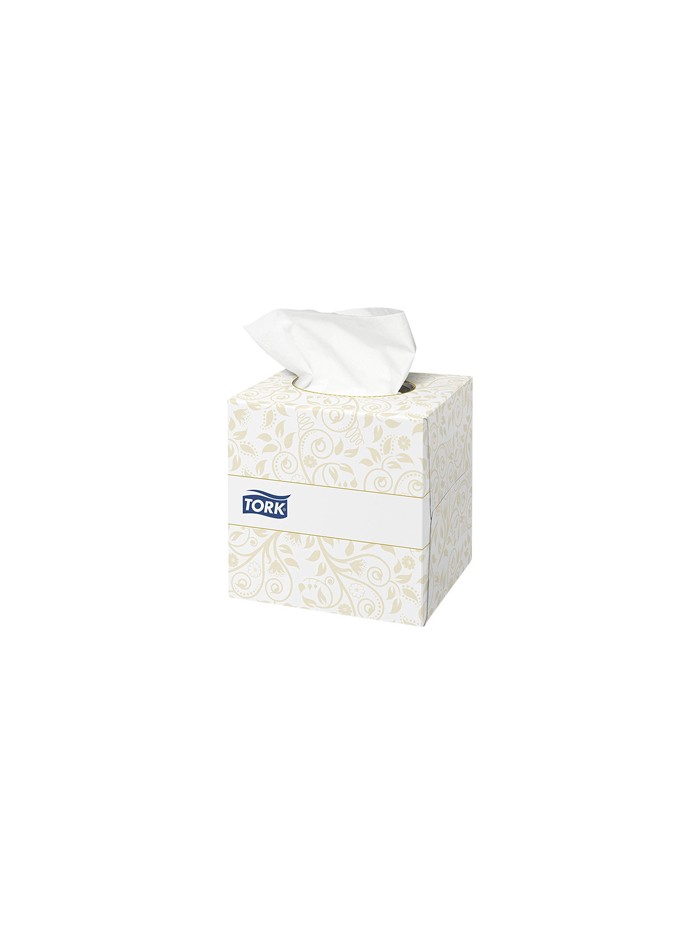 Pañuelos faciales tork extrasuaves 2 capas 20,9x20 cm caja cubo de 100 unidades Pañuelos faciales tork extrasuaves 2 capas 20,9x20 cm caja cubo de 100 unidades