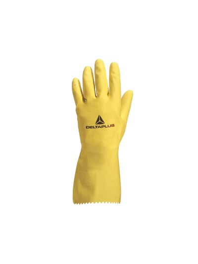 Guantes deltaplus de nitrilo desechable negro caja de 100 unidades talla 9-10