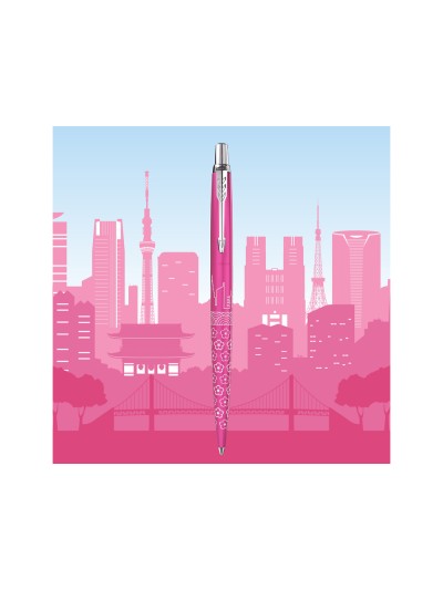Boligrafo parker jotter around the world tokyo rosa