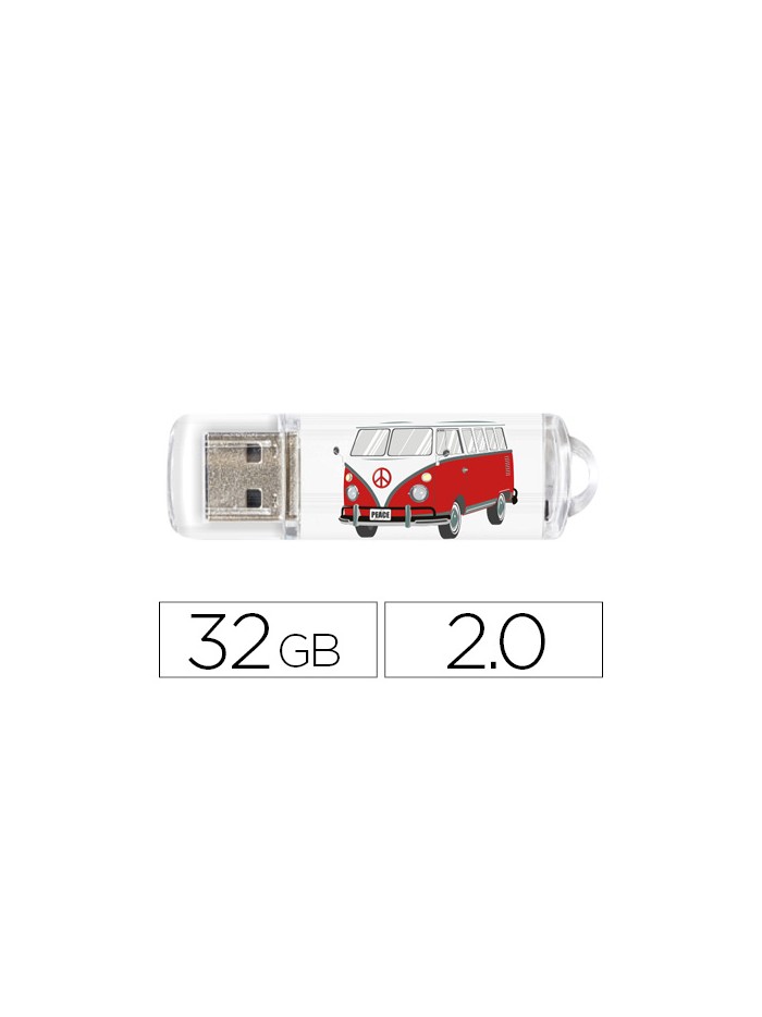 Memoria usb techonetech flash drive 32 gb 2.0 camper van-van Memoria usb techonetech flash drive 32 gb 2.0 camper van-van