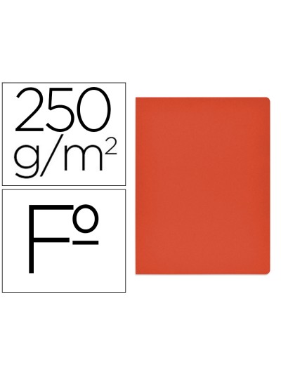 Subcarpeta cartulina gio simple intenso folio rojo 250g/m2