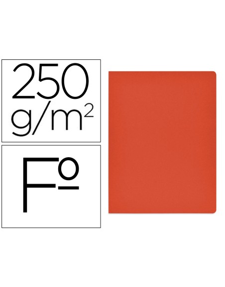 Subcarpeta cartulina gio simple intenso folio rojo 250g/m2