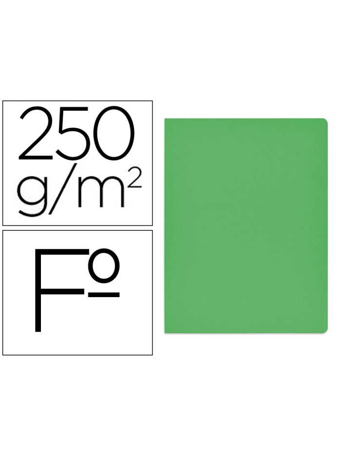 Subcarpeta cartulina gio simple intenso folio verde 250g/m2 Subcarpeta cartulina gio simple intenso folio verde 250g/m2