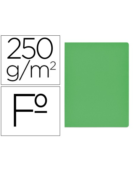 Subcarpeta cartulina gio simple intenso folio verde 250g/m2