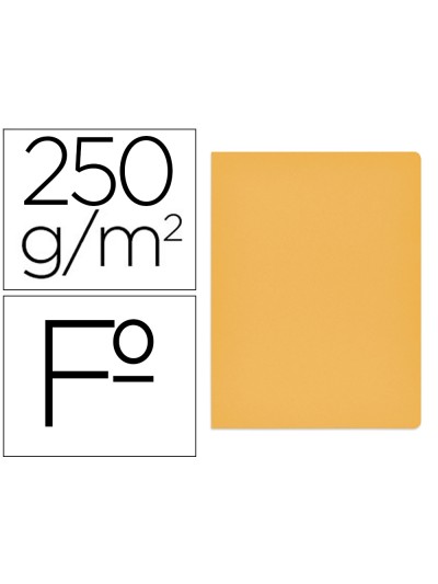 Subcarpeta cartulina gio simple intenso folio amarillo 250g/m2