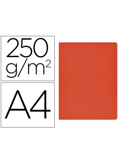 Subcarpeta cartulina gio simple intenso din a4 rojo 250g/m2