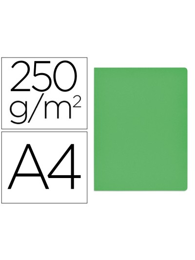 Subcarpeta cartulina gio simple intenso din a4 verde 250g/m2