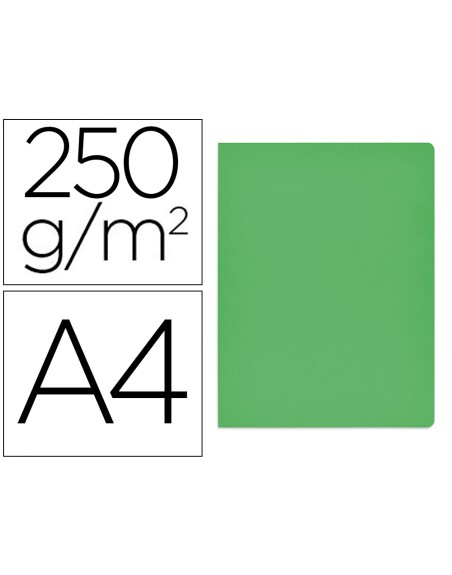 Subcarpeta cartulina gio simple intenso din a4 verde 250g/m2