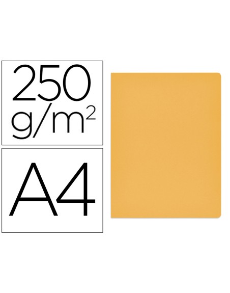 Subcarpeta cartulina gio simple intenso din a4 amarillo 250g/m2