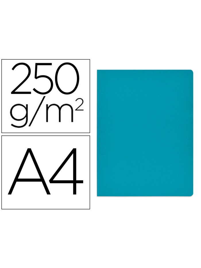 Subcarpeta cartulina gio simple intenso din a4 azul 250g/m2 Subcarpeta cartulina gio simple intenso din a4 azul 250g/m2