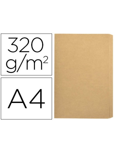 Subcarpeta cartulina gio folio pocket bolsa con solapa intenso kraft bicolor 320g/m2