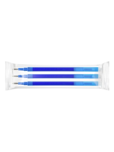 Recambio boligrafo q-connect retractil kf11058 borrable azul caja de 3 unidades