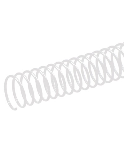 Espiral metalico q-connect blanco 64 5:1 20mm 1,2mm caja de 100 unidades