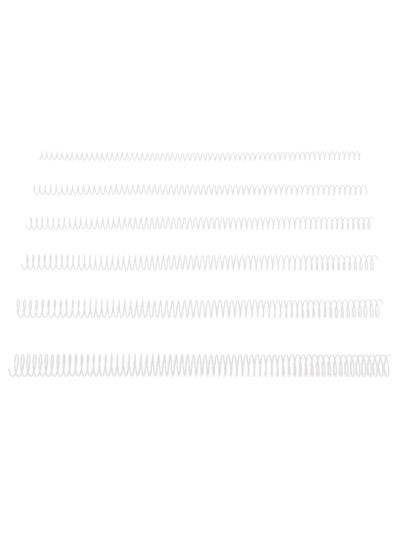 Espiral metalico q-connect blanco 64 5:1 14 mm 1mm caja de 100 unidades