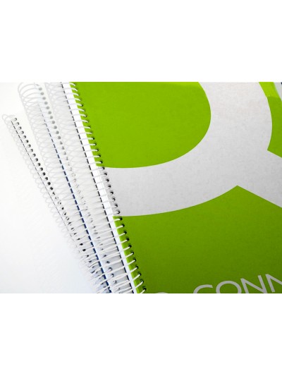 Espiral metalico q-connect blanco 64 5:1 14 mm 1mm caja de 100 unidades
