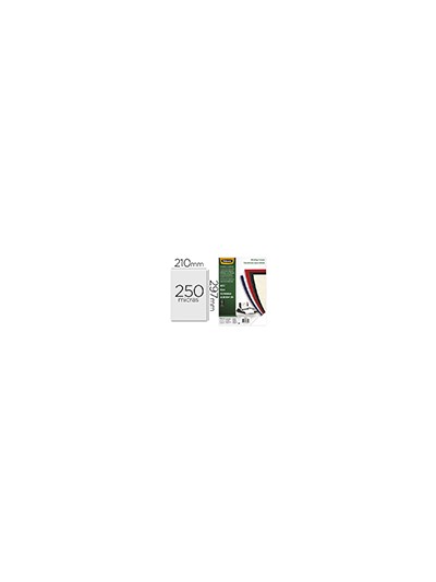 Tapa de encuadernacion fellowes din a4 carton similpiel cuero negro delta 250 gr pack de 100 unidades