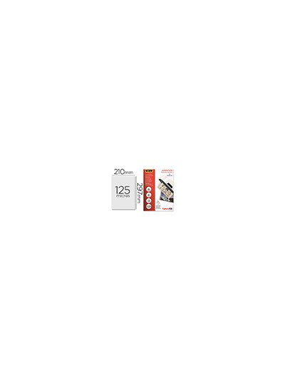 Bolsa de plastificar fellowes brillo din a4 125 mc pack de 25 unidades