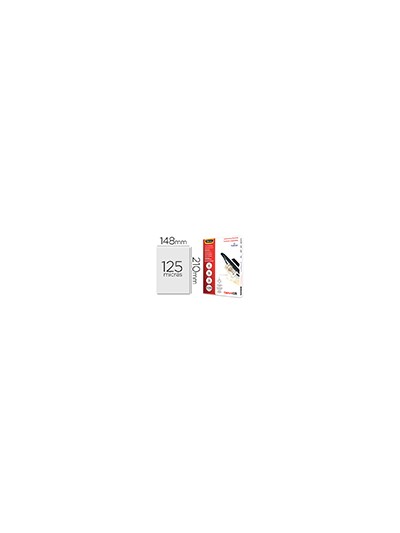 Bolsa de plastificar fellowes brillo din a5 125 mc pack 100 unidades