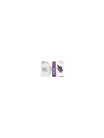 Bolsa de plastificar fellowes brillo din a3 80 mc pack 100 unidades