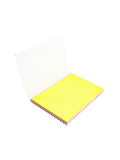 Bloc de notas electrostaticas quita y pon q-connect 70x100 mm 100 hojas 5 colores fluorescentes