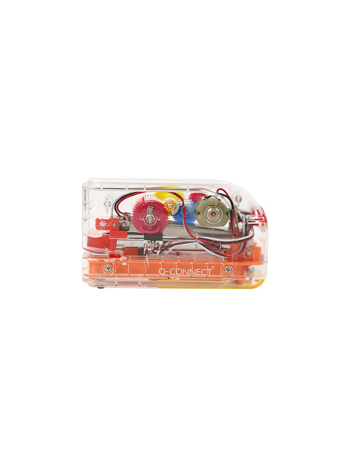 Grapadora electrica q-connect plastico transparente mecanismo de colores capacidad 20 hojas usa grapas Grapadora electrica q-connect plastico transparente mecanismo de colores capacidad 20 hojas usa grapas