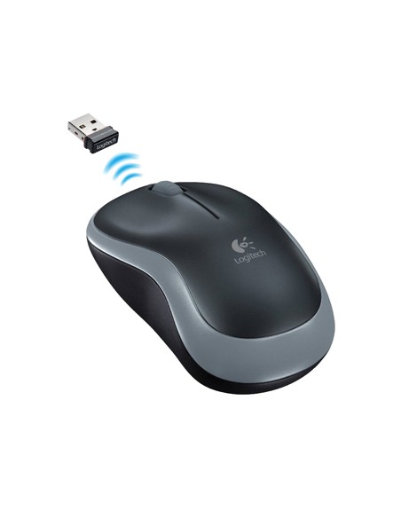 Raton logitech optico inalambrico nano receptor m185 gris