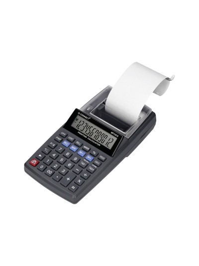 Calculadora q-connect impresora pantalla papel kf11213 12 digitos tinta azul