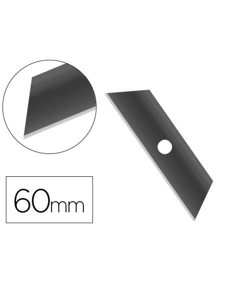 Repuesto cuter q-connect ancho para modelo kf14624 cuchilla 18 mm blister 5 unidades