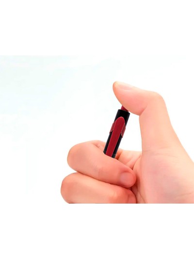 Boligrafo q-connect retractil con grip 0,7 mm color rojo
