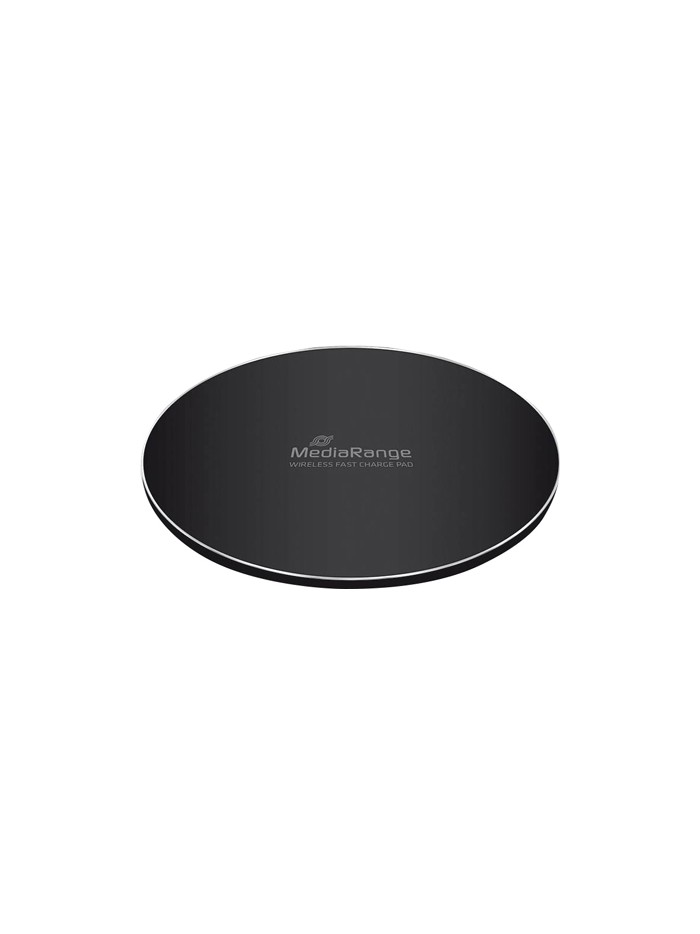 Cargador inalambrico mediarange para smartphones compatible carga rapida qi color negro Cargador inalambrico mediarange para smartphones compatible carga rapida qi color negro