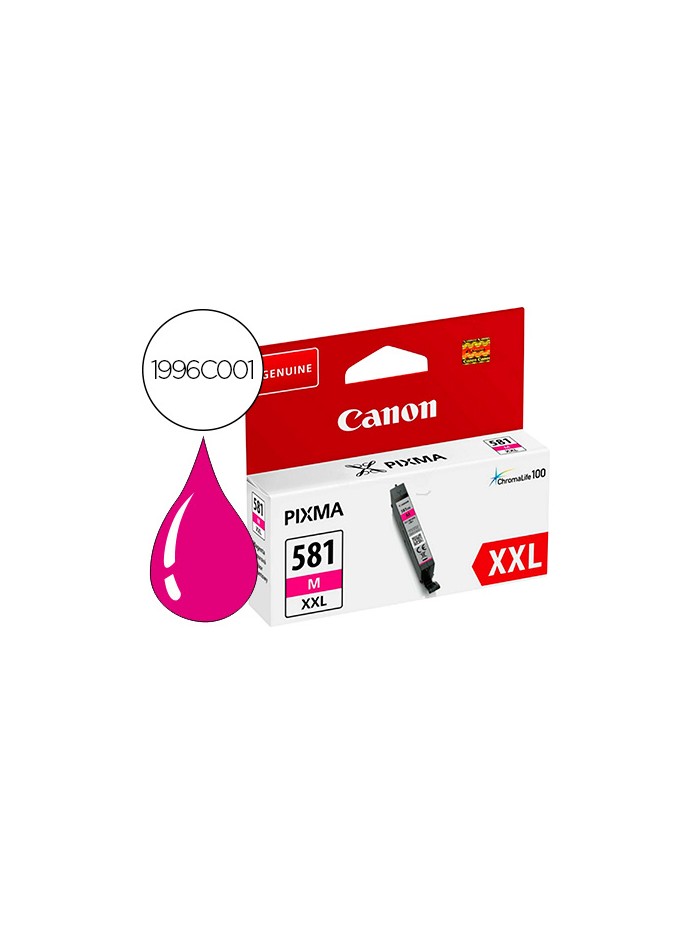 Ink-jet canon 581 xxl ts9550 / ts705 magenta 830 paginas Ink-jet canon 581 xxl ts9550 / ts705 magenta 830 paginas
