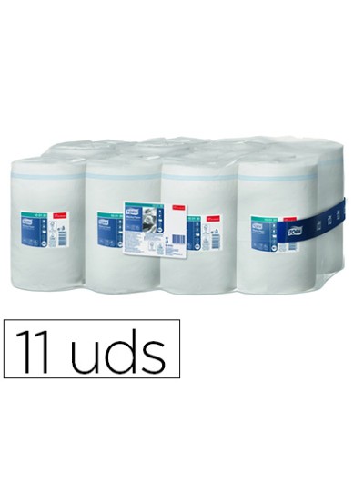 Papel secamanos tork ancho 215 mm largo 120 mt 1 capa para dispensador m1 paquete de 11 unidades