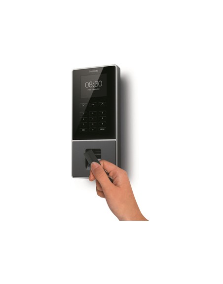 Controlador de presencia safescan timemoto tm-626 con codigo pin tarjeta rfid o huella hasta 200 usuarios