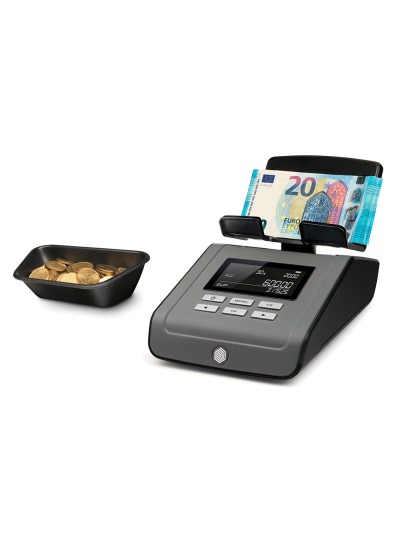 Balanza contadora de dinero safescan 6165 cuenta monedas billetes cartuchos de monedas y fajos de billetes