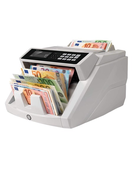 Detector contador de billetes falsos safescan 2465s 7 puntos de verificacion funcion añadir y de fajos