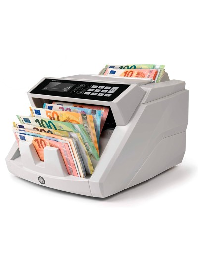 Detector contador de billetes falsos safescan 2465s 7 puntos de verificacion funcion añadir y de fajos
