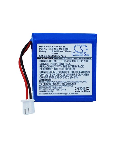 Bateria de litio safescan lb-105 recargable para safescan 155-s