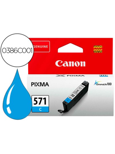 Ink-jet canon cli 571 pixma ts5051 / ts6050 / ts8051 / ts9050 / cian 173 paginas